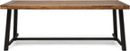 Great Deal Furniture Beau Outdoor Eight Seater Wooden Dining Table, Teak and by ChristopherKnightHome