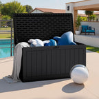 JUMMICO 160 Gallon Resin Outdoor Storage Deck Box - Image 5