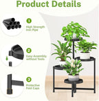 iDavosic.ly 4 Tier Folding Plant Stand Indoor Outdoor - Image 4