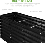 Best Choice Products 8x2x2ft Raised Outdoor Metal Garden Bed, Deep Root Box - Image 7