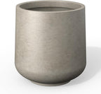 Kante 11.6" Dia Round Concrete Planter, Outdoor Indoor Large Plant Pots by Kante