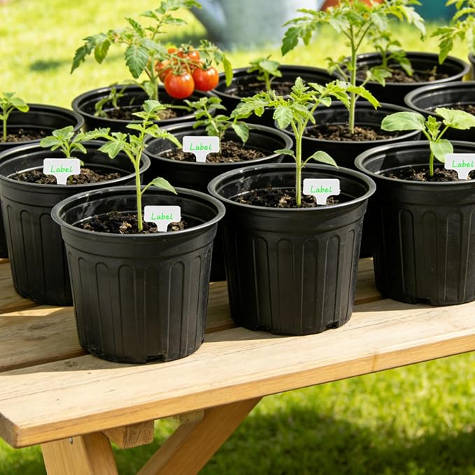 60-Pack 2 Gallon Flexible Plastic Plant Pots - Image 2