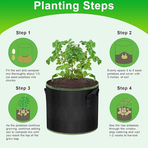 3 Gallon Grow Bags 6 Pack - Image 2
