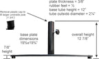 Tropishade Steel Plate Umbrella Base, 36 lbs - Image 2