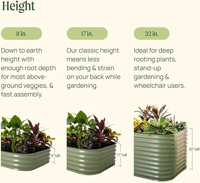Vego garden Raised Garden Bed Kit, Modern Gray - Image 7