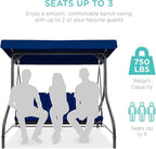 Best Choice Products 3-Seat Outdoor Large Converting Canopy Swing Glider - Image 4