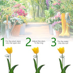 18 Inch 20 Packs Plant Support Stake Garden Single stemmed Plant Support Hoops - Image 4