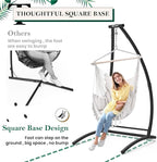 G TALECO GEAR C-Type Hanging Hammock Chair Stand, Heavy Steel Swing Hammock - Image 4