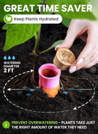 4 Pcs Ollas Terracotta Watering Pots Large - 14 Oz Self Watering Planter Insert - Image 4