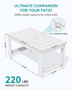 SERWALL Outdoor Coffee Table - Image 3