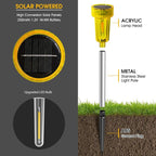 DERAYSION Solar Lights Outdoor LED ​Orange Waterproof Pathway Lights Yard Auto - Image 2