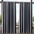 Exclusive Home Canopy Stripe Indoor/Outdoor Grommet Top Curtain Panel by TownCountryLiving