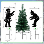 Solar Outdoor Christmas Tree, 3 Pack Christmas Outdoor Decorations - Image 6