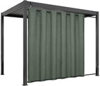 Easy-Going Linen Look Outdoor Curtains Waterproof Windproof Porch Curtains by Easy-Going