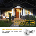 LUTEC 6222W 3500 Lumen 32 Watt 28 LED Dual-Head Floodlight Outdoor, Full Metal - Image 3