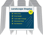6 Inches Landscape Staples, Garden Stakes Securing Pegs by Sweecomb
