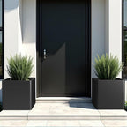 Large Metal Square Planter 24" L x 24" W x 24" H, Heavy Duty Black Large - Image 6