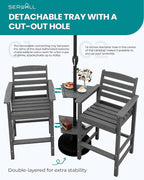SERWALL Tall Adirondack Chairs Set of 2 - Image 5