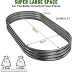 Land Guard 8×4×1 ft Galvanized Raised Garden Bed Kit，Raised Garden Boxes Outdoor - Image 3