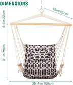 Backyard Expressions Reversible Hanging Rope Swing - Image 2