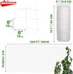 Plastic Trellis Netting 79" x 328 ft Heavy Duty Plant Support Netting White - Image 2