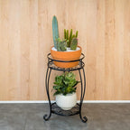 FaithLand 2 Pack Plant Stands, Heavy Duty Metal Planter Holder Indoor Outdoor - Image 4