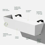 Veradek Pure Series Railing Planter - Image 3