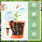 3pcs Large Plant Self Watering Globes, 17.5 oz Plastic Water Bulbs Top Fill - Image 3
