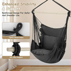 Athena Collection Hammock Chair Hanging Rope Swing Chair - Image 3