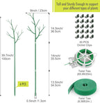 6 Pack Plant Support Stakes for Indoor Plants, 39.37 Inch Tall Twig Plant Sticks - Image 3