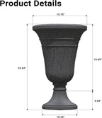 23" Tall Planters for Outdoor Plants Set of 2, Planter - Image 2