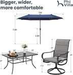 PHI VILLA 8 Piece Patio Dining Set - Image 8