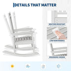 HDPE Rocking Chair Outdoor Set of 2 - Image 4