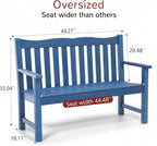Stoog Outdoor Bench & Chairs Set, All-Weather Patio Furniture Set, Include 2 - Image 5