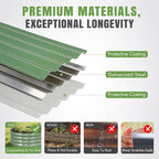 INNO STAGE 3Pcs Galvanized Raised Garden Bed Kit, Outdoor Metal Raised Garden - Image 7