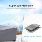 Patio Furniture Set Cover Waterproof, Heavy Duty 600D Funiture Covers - Image 4