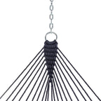 Castaway Living 13 ft. Double Traditional Hand Woven Navy Polyester Rope Hammock - Image 6