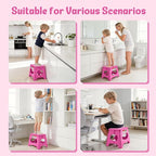 ACSTEP Folding Step Stool 11 Inch, Sturdy Plastic Foldable Step Stool - Image 5