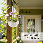 Hanging Planters for Indoor Outdoor Plants 8 and 10 Inch, 4 Packs Hanging - Image 5