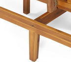 Christopher Knight Home Jill Daybed, Teak + Beige - Image 6