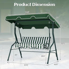 Tangkula 3 Person Porch Swing, Patio Swing - Image 6