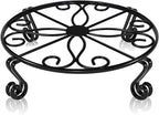 Black Plant Stand for Flower Pot Heavy Duty Potted Holder Indoor Outdoor Metal by Autopromake