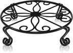 Black Plant Stand for Flower Pot Heavy Duty Potted Holder Indoor Outdoor Metal by Autopromake