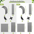 Square Tomato Cages for Garden, 6.2 FT Cucumber Trellis for Flowers, Rustproof - Image 6