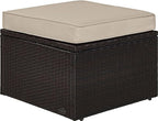Crosley Furniture Palm Harbor Wicker Outdoor Ottoman Foot Rest by CrosleyFurniture