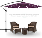 Best Choice Products 10ft Solar LED Offset Cantilever Hanging Market Patio - Image 2