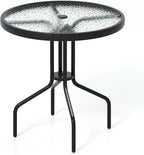 Tangkula 27.5 Inch Round Outdoor Dining Table by TANGKULA