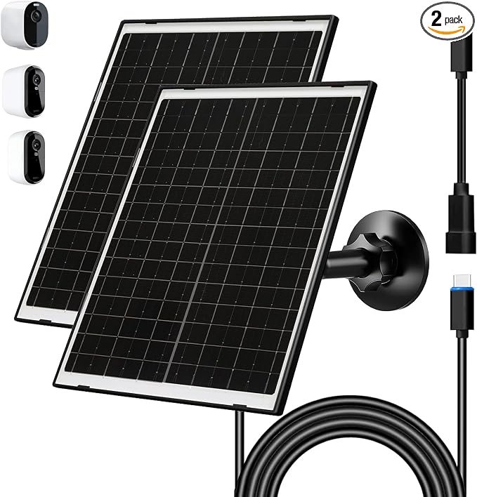 Zivif Solar Panel Charger for Arlo Essential 2K, Essential XL & Spotlight by Zivif