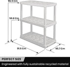 Oskar Heavy Duty Plastic Storage Shelves- - Image 3