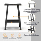 29in Tall Bar Stools Set of 2, Waterproof UV-Resistant, Durable Resin Kitchen - Image 5